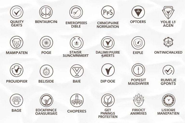 Certifikati kvaliteta i pečati odobrenja na čistoj pozadini